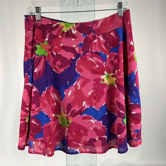 The Limited Women’s Lightweight Abstract Floral A-Line Lined Skirt Multicolor - Picture 2 of 9